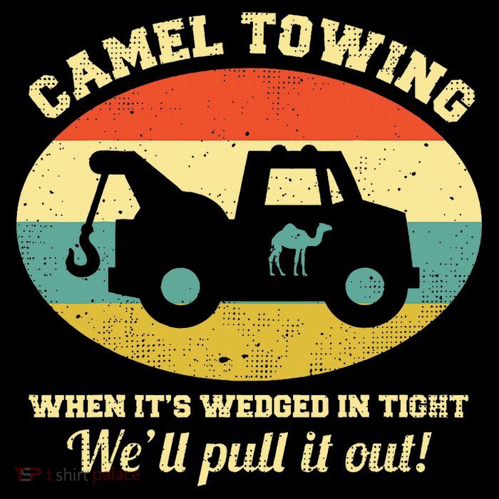 Camel Towing Retro Adult Humor Impact Tech Backpack