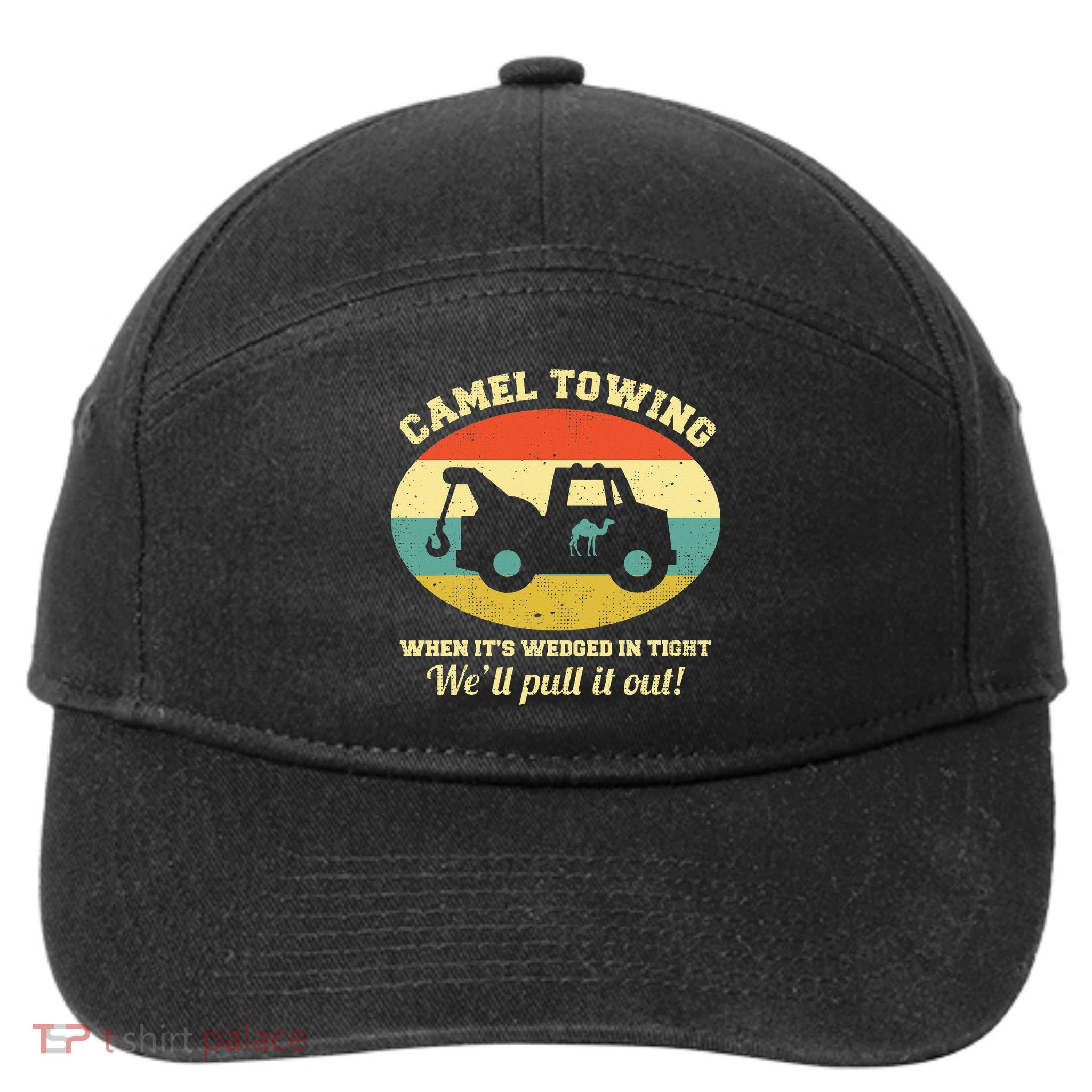 Camel Towing Retro Adult Humor 7-Panel Snapback Hat
