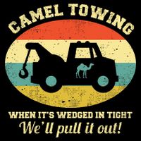 Camel Towing Retro Adult Humor Bucket Hat