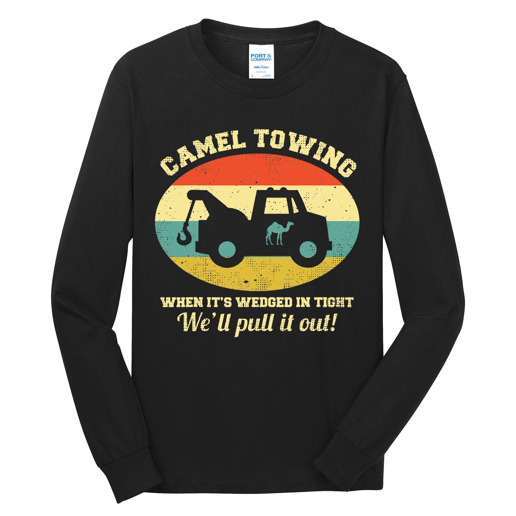 Camel Towing Retro Adult Humor Tall Long Sleeve T-Shirt