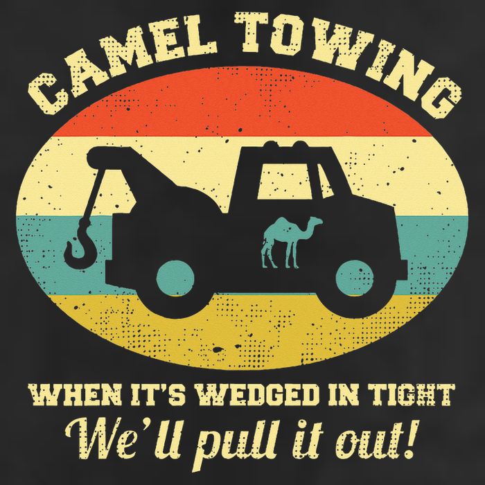 Camel Towing Retro Adult Humor 12oz Stainless Steel Coffee Mug