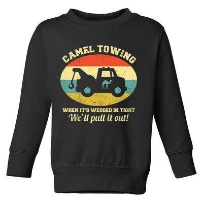 Camel Towing Retro Adult Humor Toddler Sweatshirt