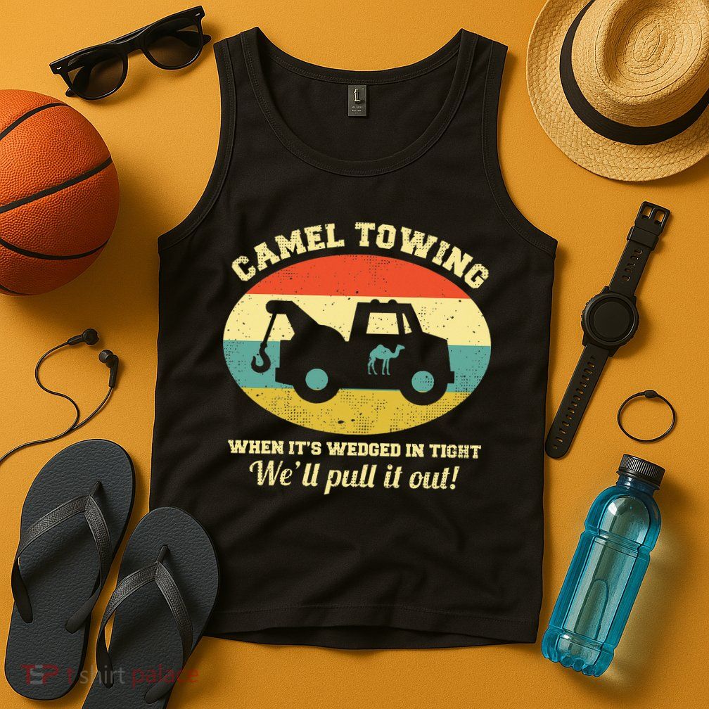 Camel Towing Retro Adult Humor Tank Top
