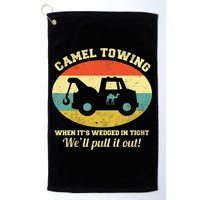 Camel Towing Retro Adult Humor Golf Towel