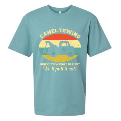 Camel Towing Retro Adult Humor Sueded Cloud Jersey T-Shirt