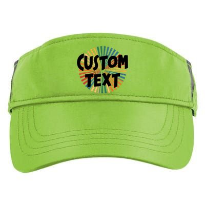 Custom Text Retro Colorful Logo Personalized Design Adult Drive Performance Visor