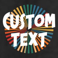 Custom Text Retro Colorful Logo Personalized Design 7 Panel Mesh Trucker Snapback Hat