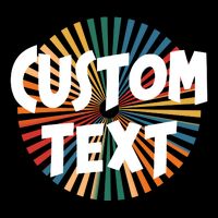 Custom Text Retro Colorful Logo Personalized Design Hoodie