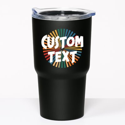 Custom Text Retro Colorful Logo Personalized Design Tumbler