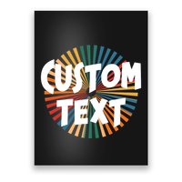 Custom Text Retro Colorful Logo Personalized Design Poster