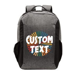 Custom Text Retro Colorful Logo Personalized Design Vector Backpack