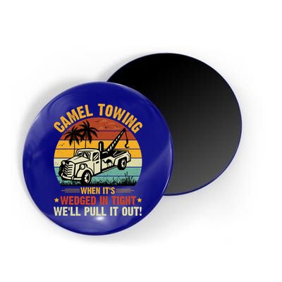 Camel Towing Retro Adult Humor Saying Funny Halloween Gift Magnet