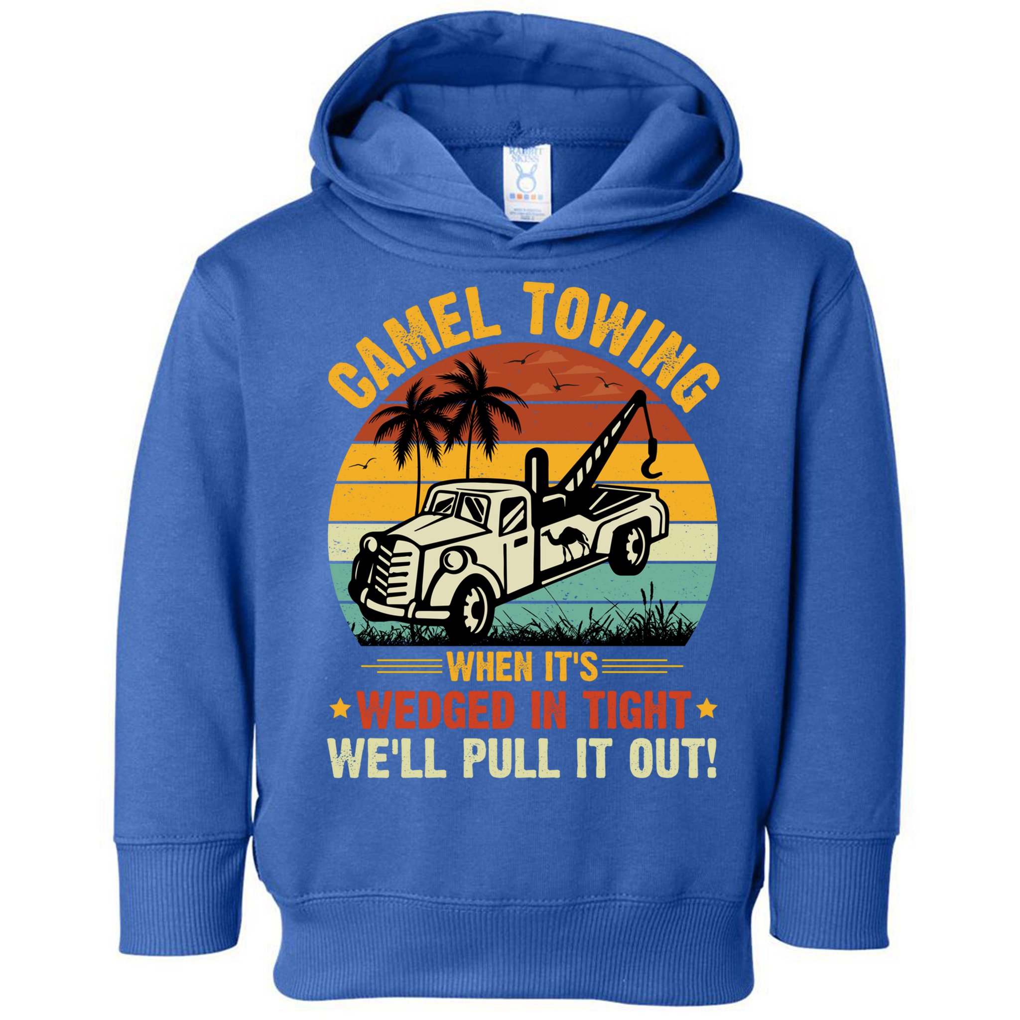 Camel Towing Retro Adult Humor Saying Funny Halloween Gift Toddler Hoodie