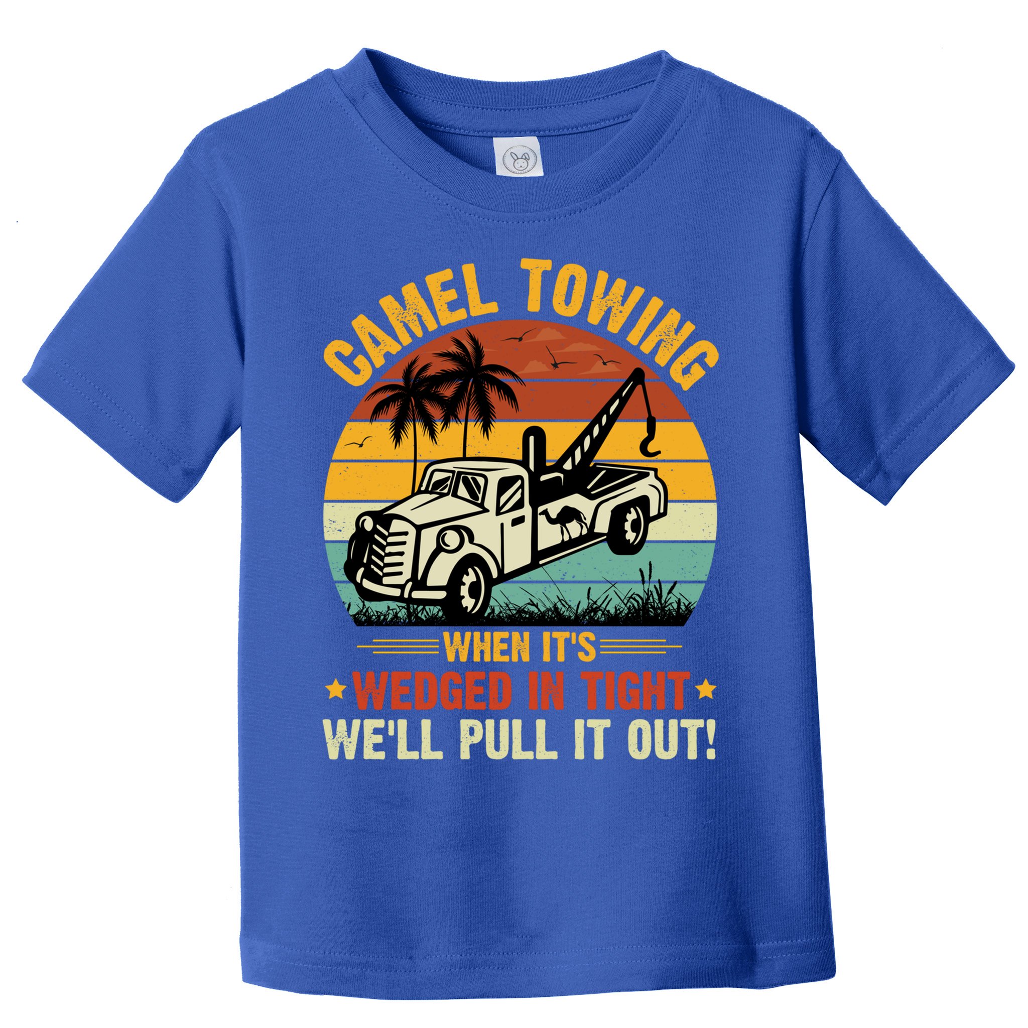 Camel Towing Retro Adult Humor Saying Funny Halloween Gift Toddler T-Shirt