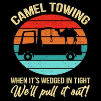 Camel Towing Retro Adult Humor Saying Funny Halloween Gift Impact Tech Backpack