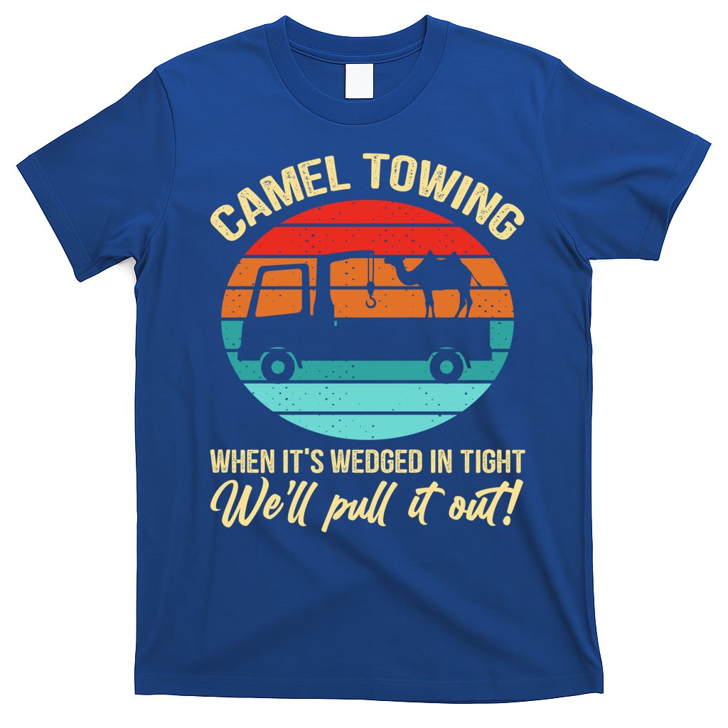 Camel Towing Retro Adult Humor Saying Funny Halloween Gift T-Shirt