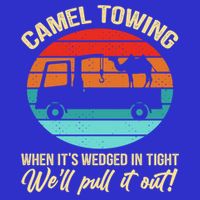 Camel Towing Retro Adult Humor Saying Funny Halloween Gift 16 in Basic Backpack