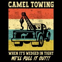 Camel Towing Retro Adult Humor Saying Funny Halloween Cool Gift Drawstring Bag