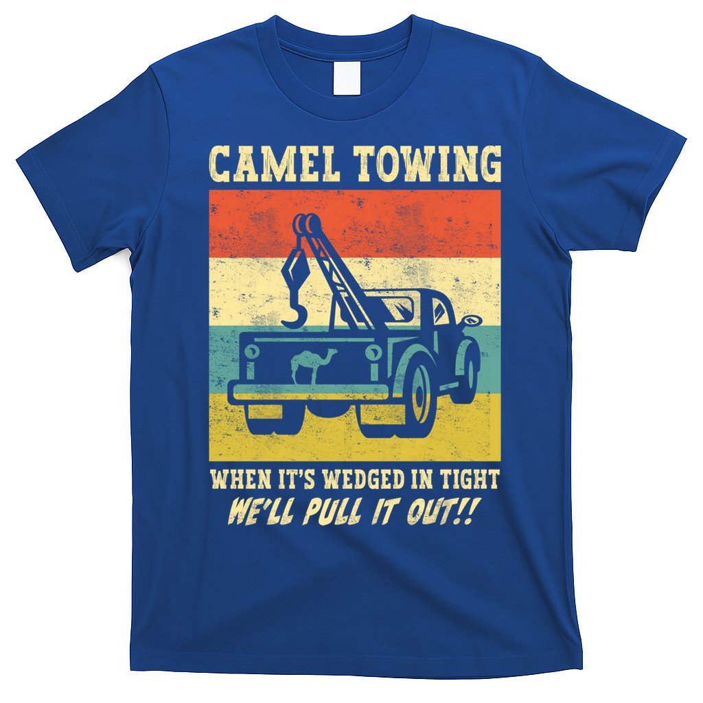 Camel Towing Retro Adult Humor Saying Funny Halloween Cool Gift T-Shirt