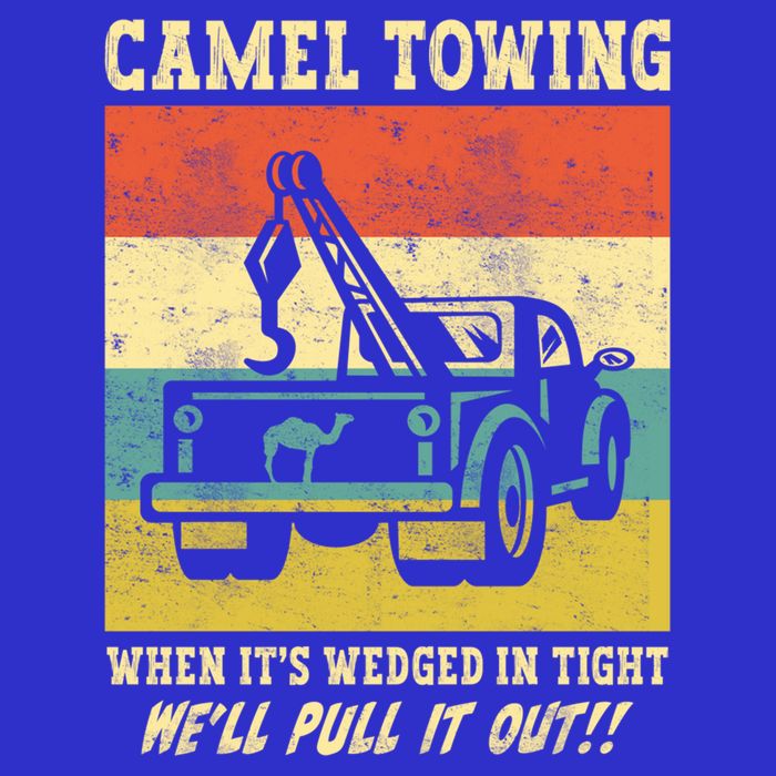 Camel Towing Retro Adult Humor Saying Funny Halloween Cool Gift 16 in Basic Backpack