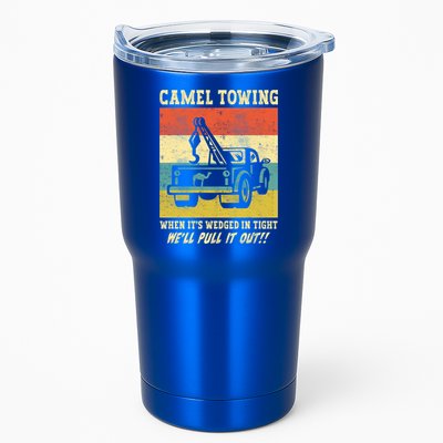 Camel Towing Retro Adult Humor Saying Funny Halloween Cool Gift Tumbler