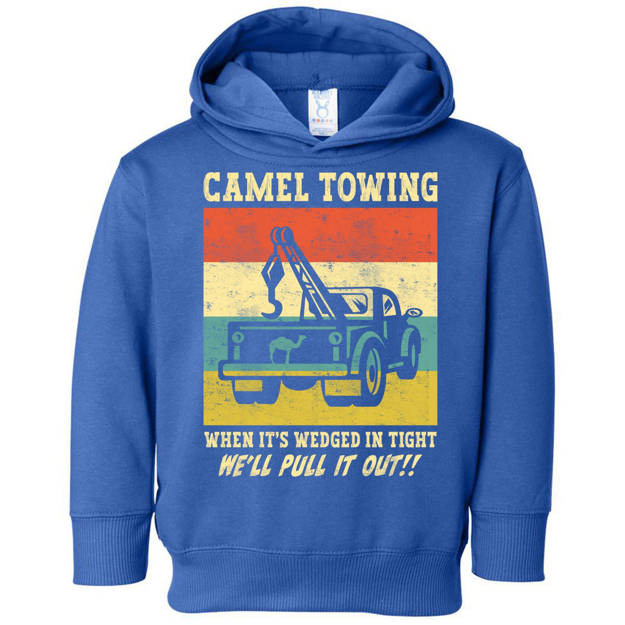 Camel Towing Retro Adult Humor Saying Funny Halloween Cool Gift Toddler Hoodie