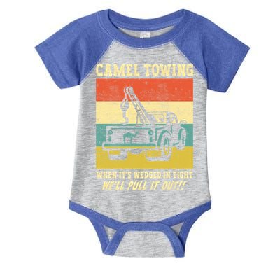 Camel Towing Retro Adult Humor Saying Funny Halloween Cool Gift Infant Baby Jersey Bodysuit