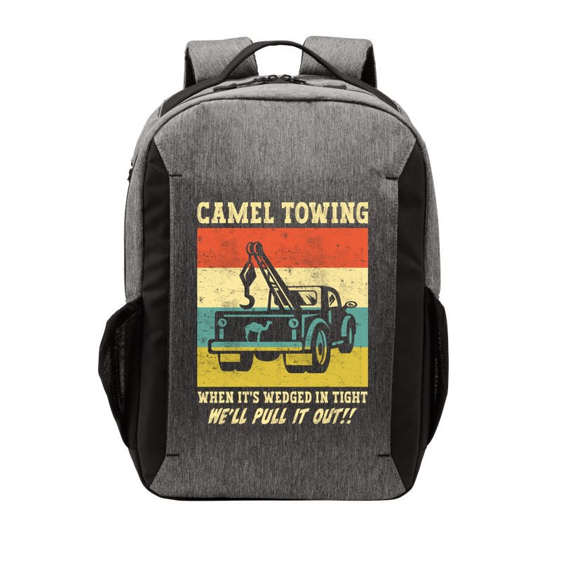 Camel Towing Retro Adult Humor Saying Funny Halloween Cool Gift Vector Backpack