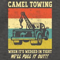 Camel Towing Retro Adult Humor Saying Funny Halloween Cool Gift Vector Backpack