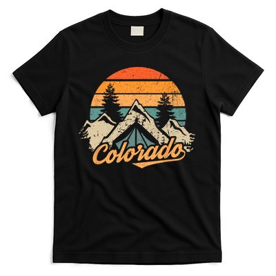 Colorado Tee Retro Vintage Mountains Nature Hiking T-Shirt