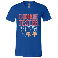 Cookie Tester Reporting Duty Funny Christmas Xmas Gifts V-Neck T-Shirt