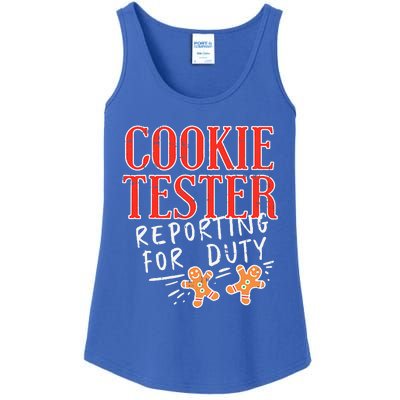 Cookie Tester Reporting Duty Funny Christmas Xmas Gifts Ladies Essential Tank