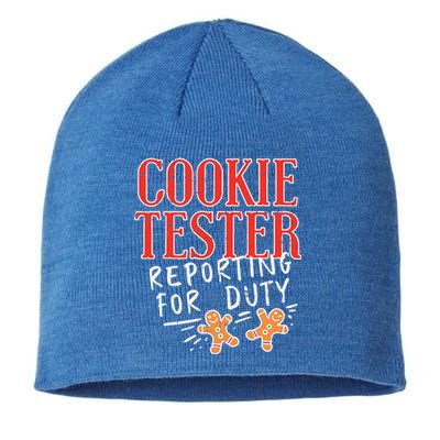 Cookie Tester Reporting Duty Funny Christmas Xmas Gifts Sustainable Beanie