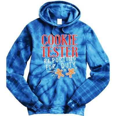 Cookie Tester Reporting Duty Funny Christmas Xmas Gifts Tie Dye Hoodie