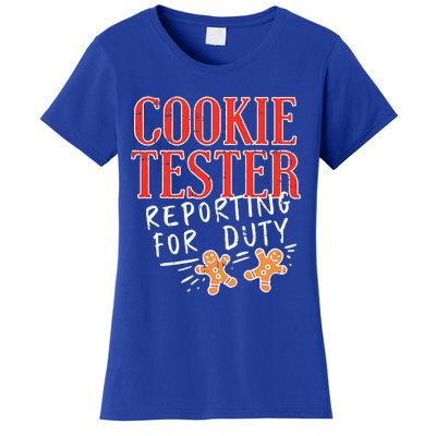 Cookie Tester Reporting Duty Funny Christmas Xmas Gifts Women's T-Shirt