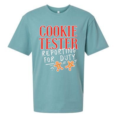 Cookie Tester Reporting Duty Funny Christmas Xmas Gifts Sueded Cloud Jersey T-Shirt