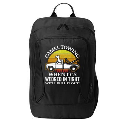 Camel Towing Retro Humor Saying Funny Transport Halloween Gift City Backpack