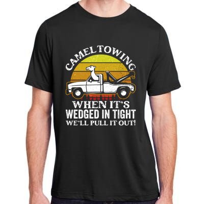 Camel Towing Retro Humor Saying Funny Transport Halloween Gift Adult ChromaSoft Performance T-Shirt