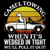 Camel Towing Retro Humor Saying Funny Transport Halloween Gift Drawstring Bag