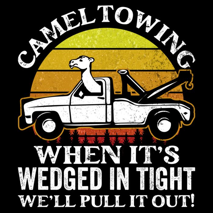 Camel Towing Retro Humor Saying Funny Transport Halloween Gift Drawstring Bag