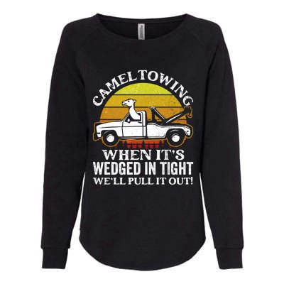 Camel Towing Retro Humor Saying Funny Transport Halloween Gift Womens California Wash Sweatshirt