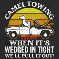 Camel Towing Retro Humor Saying Funny Transport Halloween Gift 25L Jumbo Tote