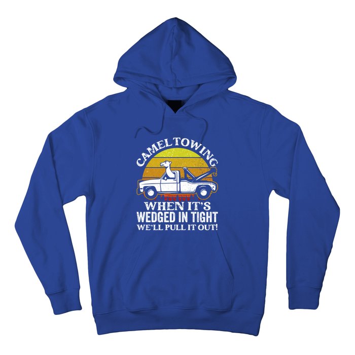 Camel Towing Retro Humor Saying Funny Transport Halloween Gift Hoodie