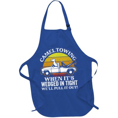 Camel Towing Retro Humor Saying Funny Transport Halloween Gift Apron