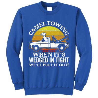 Camel Towing Retro Humor Saying Funny Transport Halloween Gift Sweatshirt