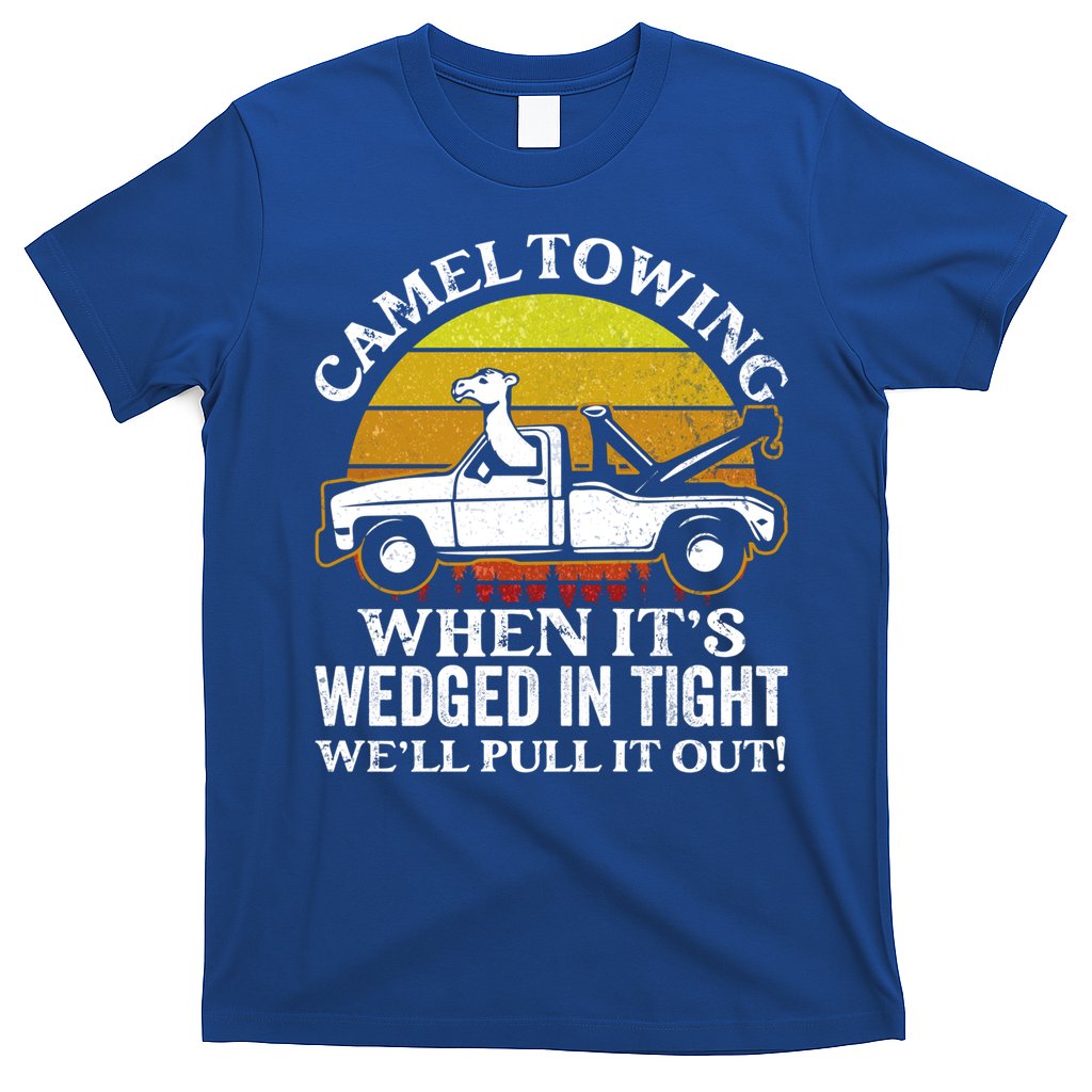 Camel Towing Retro Humor Saying Funny Transport Halloween Gift T-Shirt