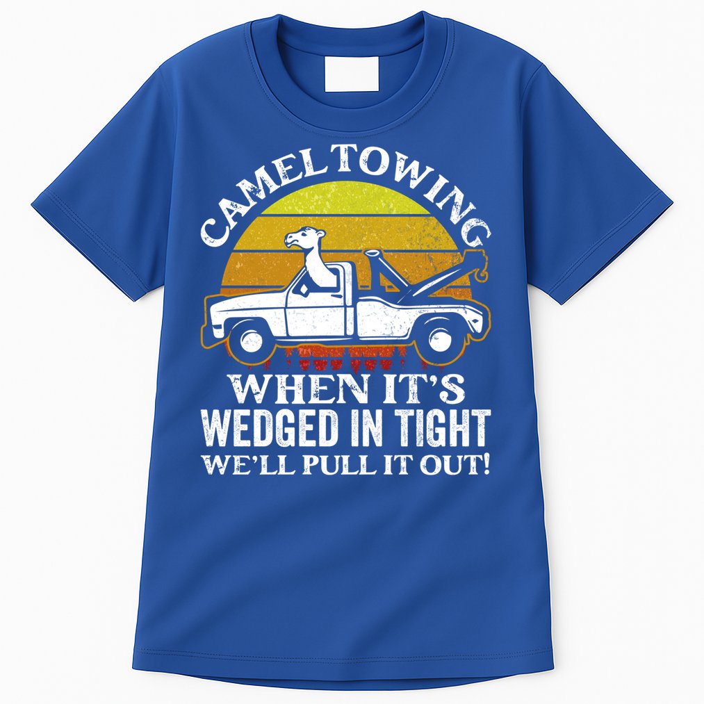Camel Towing Retro Humor Saying Funny Transport Halloween Gift Tall T-Shirt