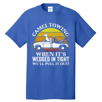 Camel Towing Retro Humor Saying Funny Transport Halloween Gift Tall T-Shirt