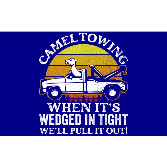 Camel Towing Retro Humor Saying Funny Transport Halloween Gift Bumper Sticker