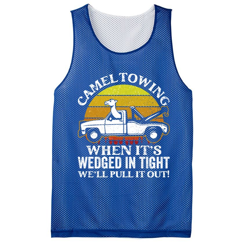 Camel Towing Retro Humor Saying Funny Transport Halloween Gift Mesh Reversible Basketball Jersey Tank
